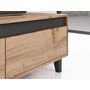 Voir la diapositive 3 : BEST MOBILIER Lord - meuble tv - effet bois et noir - 185 cm - style industriel