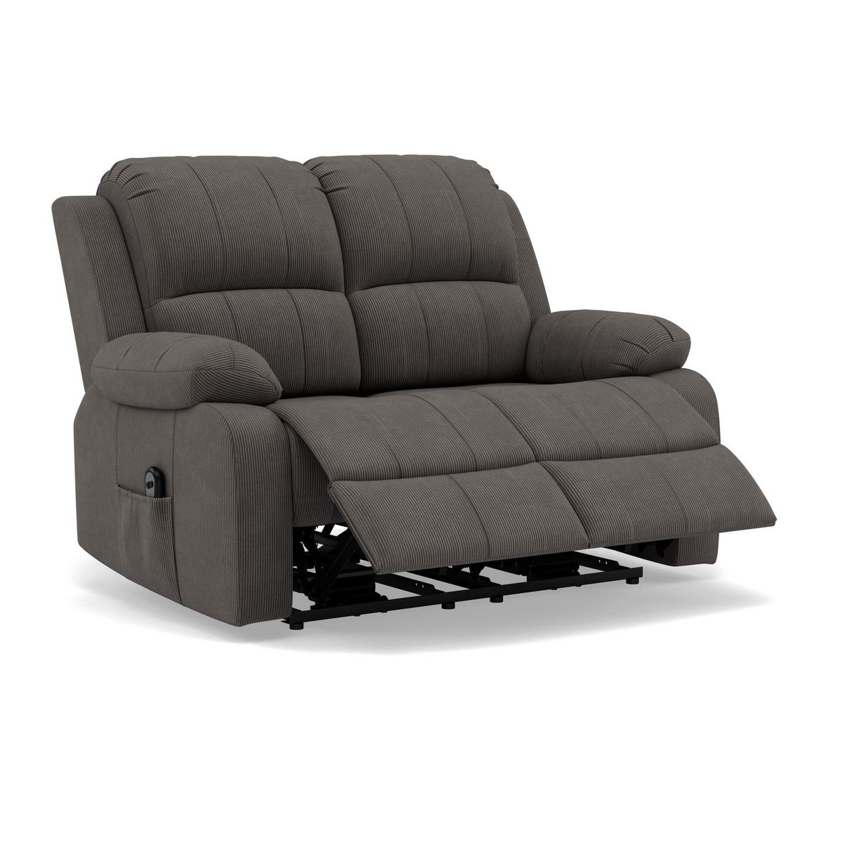 BEST MOBILIER Armand - canapé 2 places relax électrique en velours côtelé