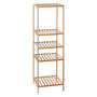 Voir la diapositive 3 : ATMOSPHERA Etagère salle de bain ajustable en bambou - 35 x H. 111,5 cm - Marron