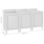 Voir la diapositive 6 : VIDAXL Evier de cuisine commercial 180x60x96 cm Acier inoxydable