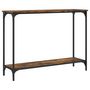 Voir la diapositive 2 : VIDAXL Table console chene fume 101x30,5x75 cm bois d'ingenierie