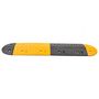 Voir la diapositive 2 : VIDAXL Ralentisseur Jaune et noir 129x32,5x4 cm Caoutchouc