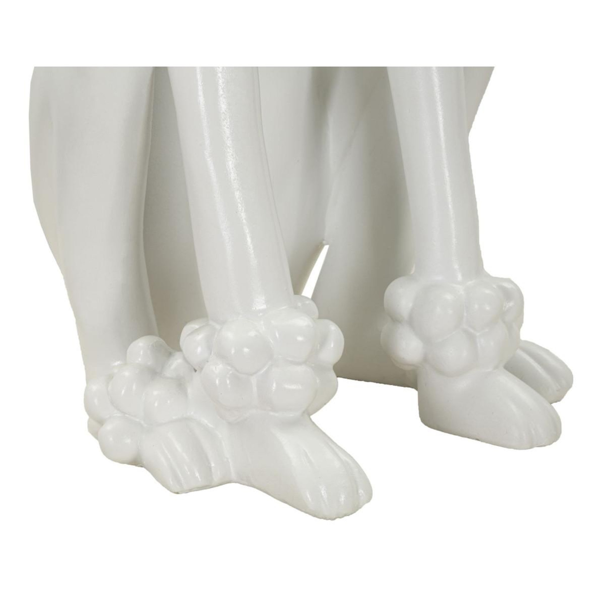 Voir la diapositive 6 : Paris Prix Statue déco chien  caniche assis  61cm blanc