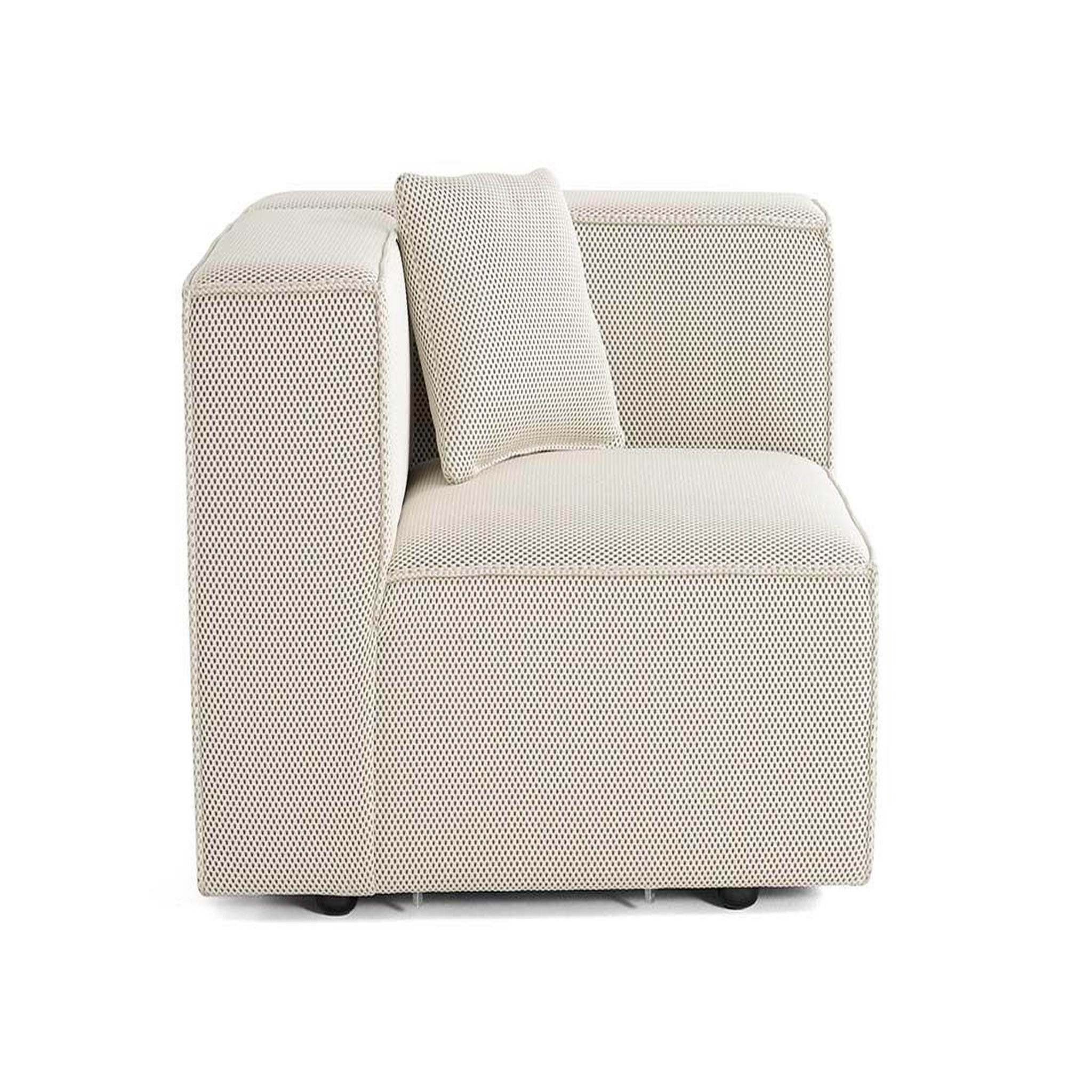 Voir la diapositive 4 : LISA DESIGN Arty - module d'assise droit - en tissu mailles 3d