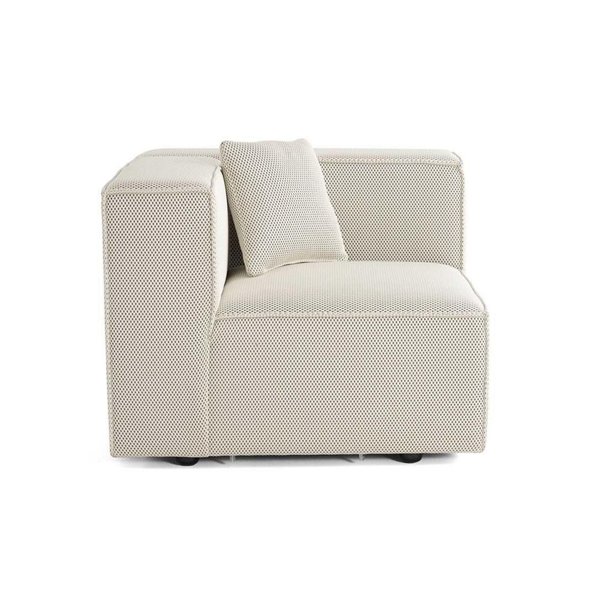 LISA DESIGN Arty - module d'assise droit - en tissu mailles 3d