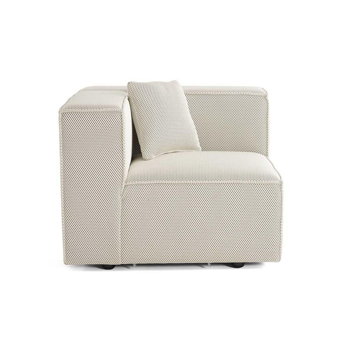 LISA DESIGN Arty - module d'assise droit - en tissu mailles 3d