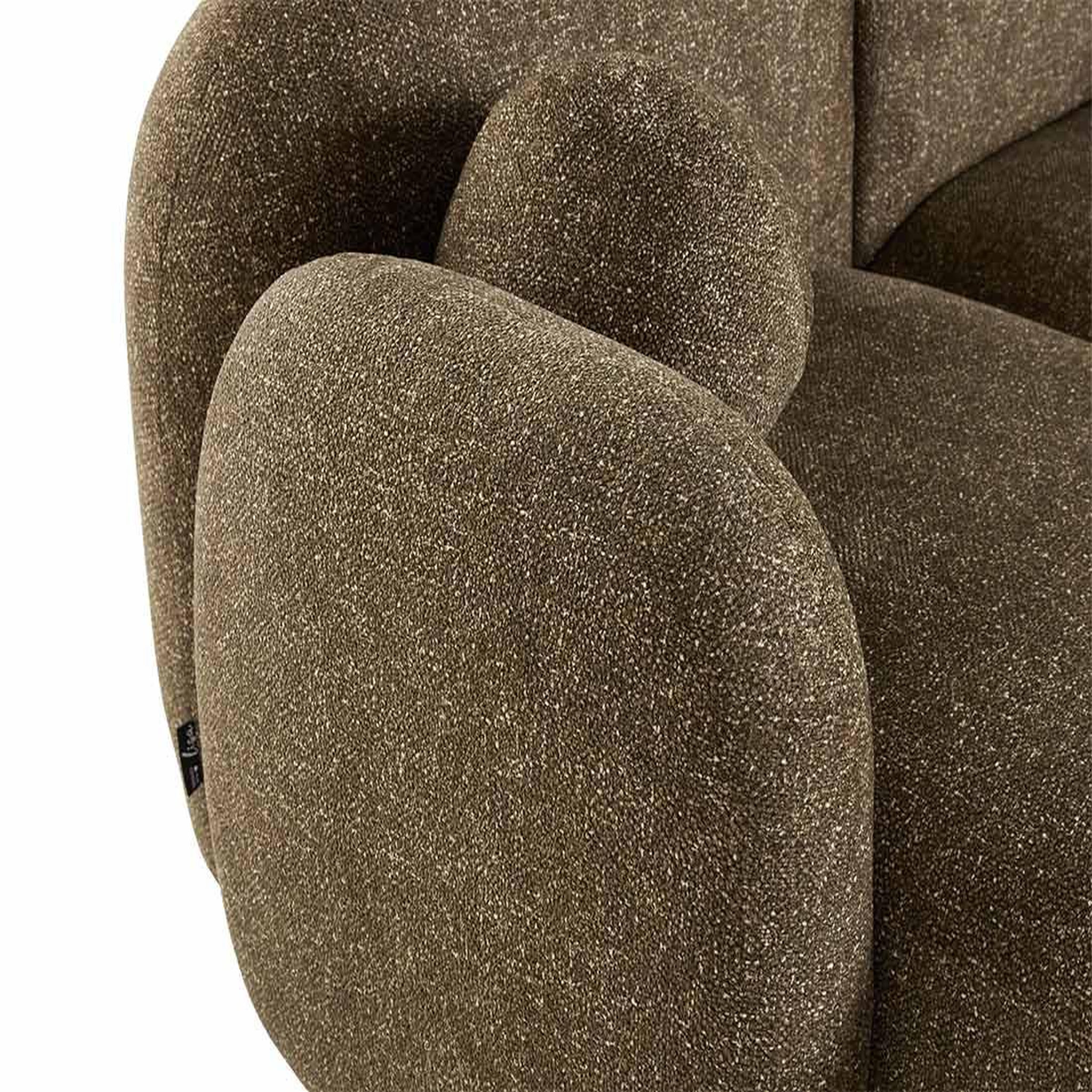 Voir la diapositive 5 : LISA DESIGN Velris - canapé d'angle gauche 3 places en tissu moucheté