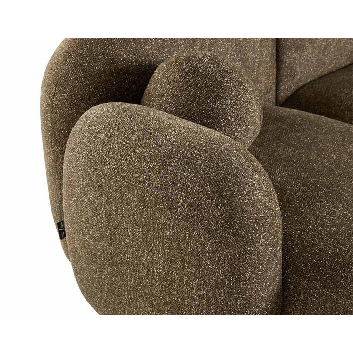 LISA DESIGN Velris - canapé d'angle gauche 3 places en tissu moucheté