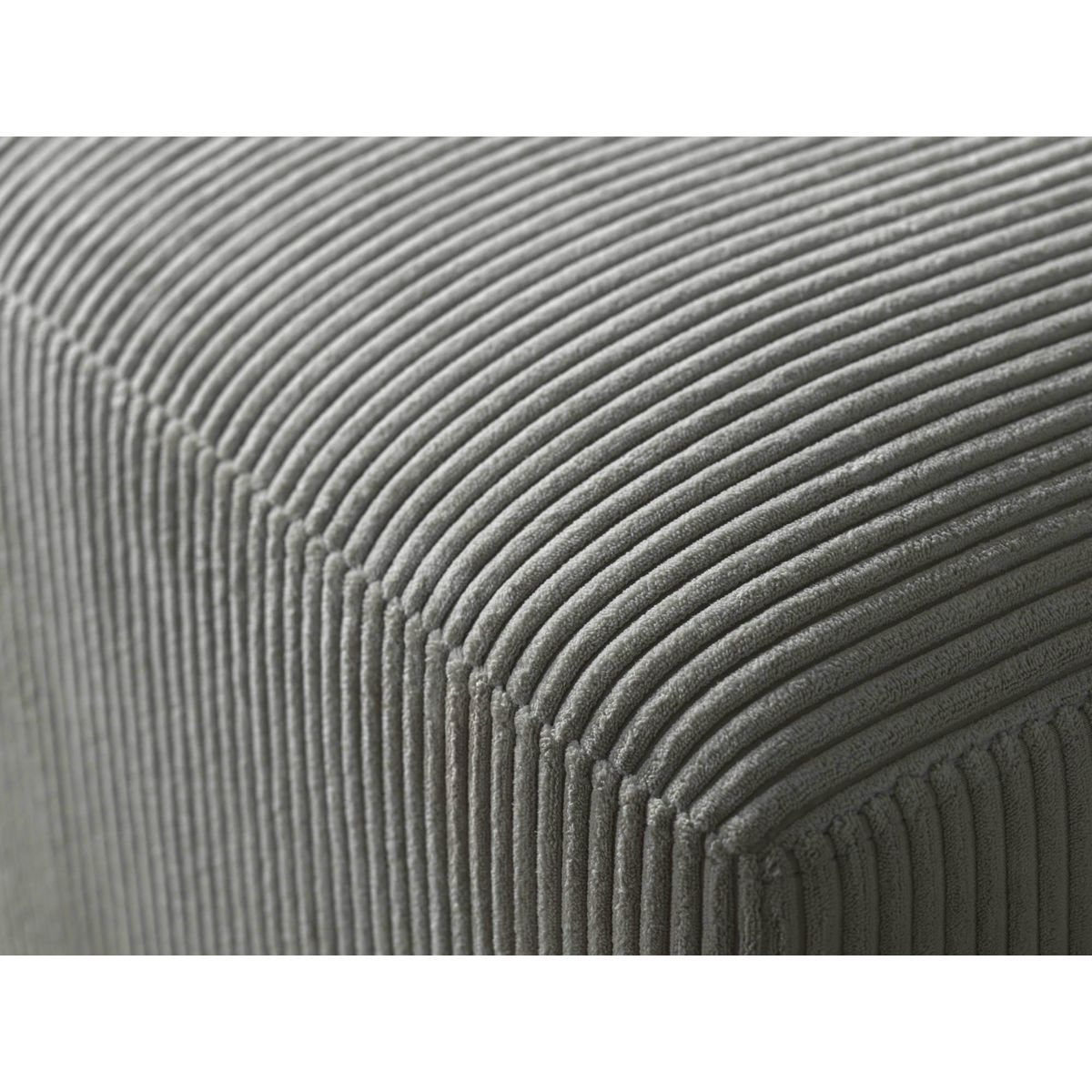 LISA DESIGN Livy - canapé panoramique convertible - avec coffre - en velours côtelé - 7 places - gauche