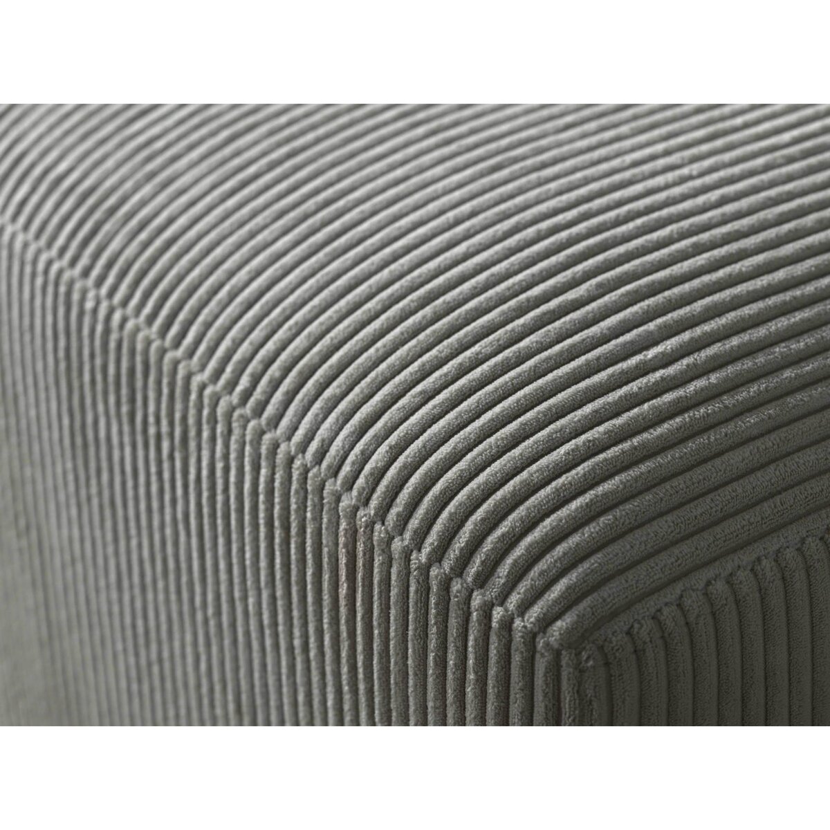 LISA DESIGN Livy - canapé panoramique convertible - avec coffre - en velours côtelé - 7 places - gauche