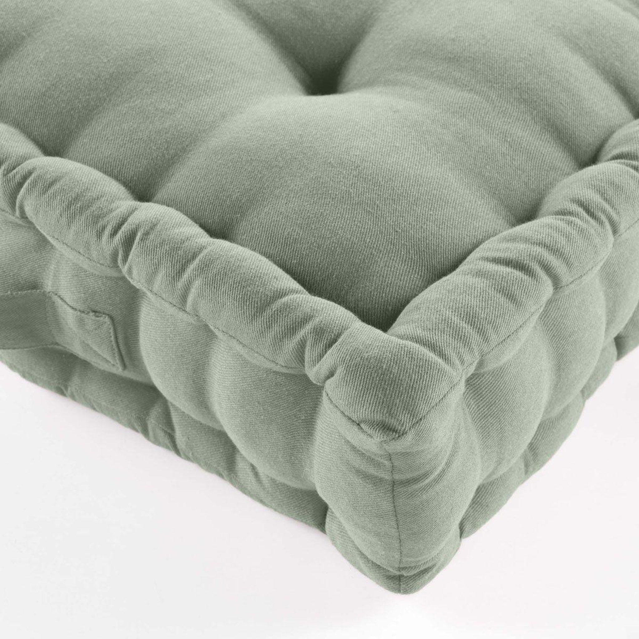 Voir la diapositive 3 : Douceur d'Intérieur Coussin de Sol  Twily  50x50cm Sauge
