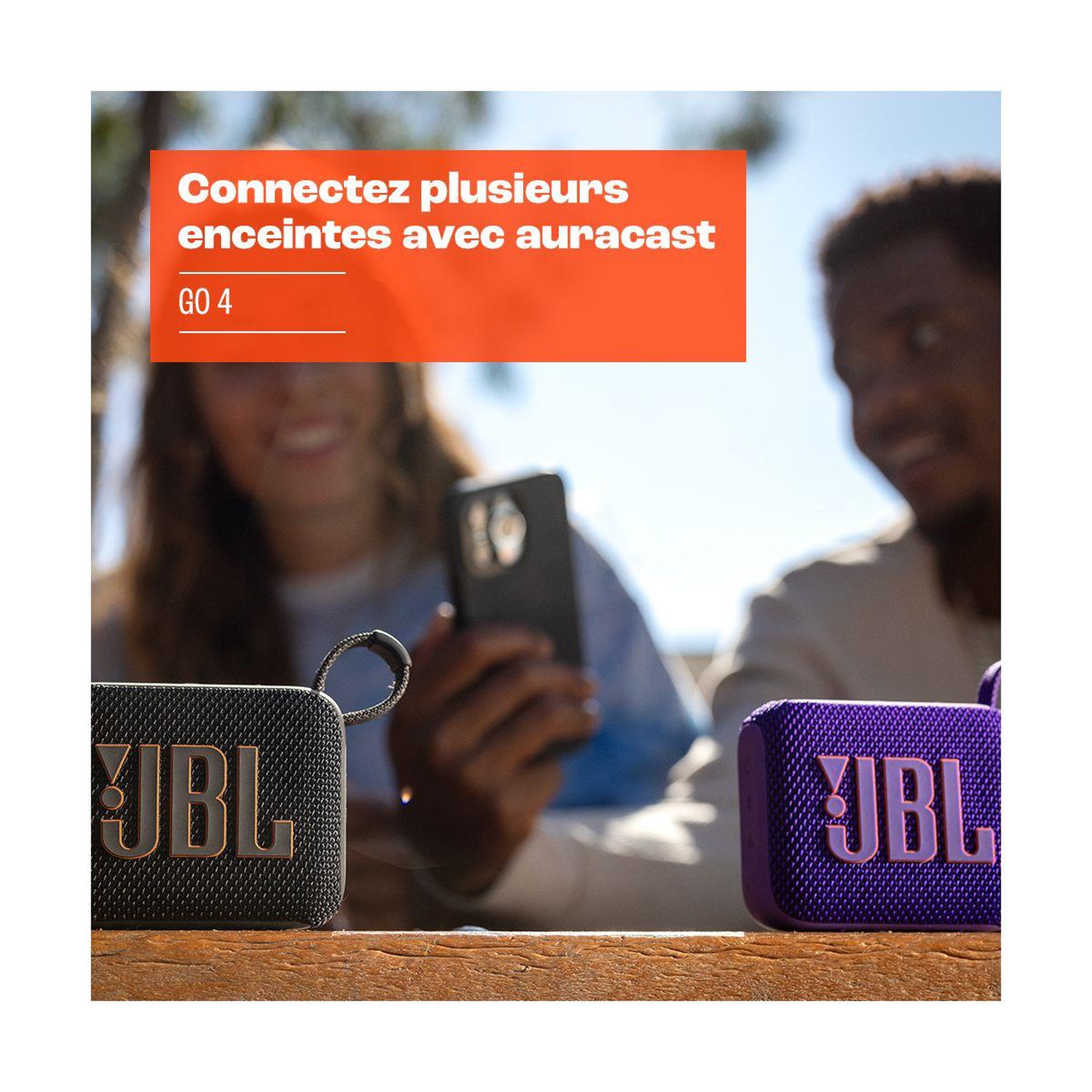 Voir la diapositive 5 : JBL Enceinte portable GO 4 Blanc
