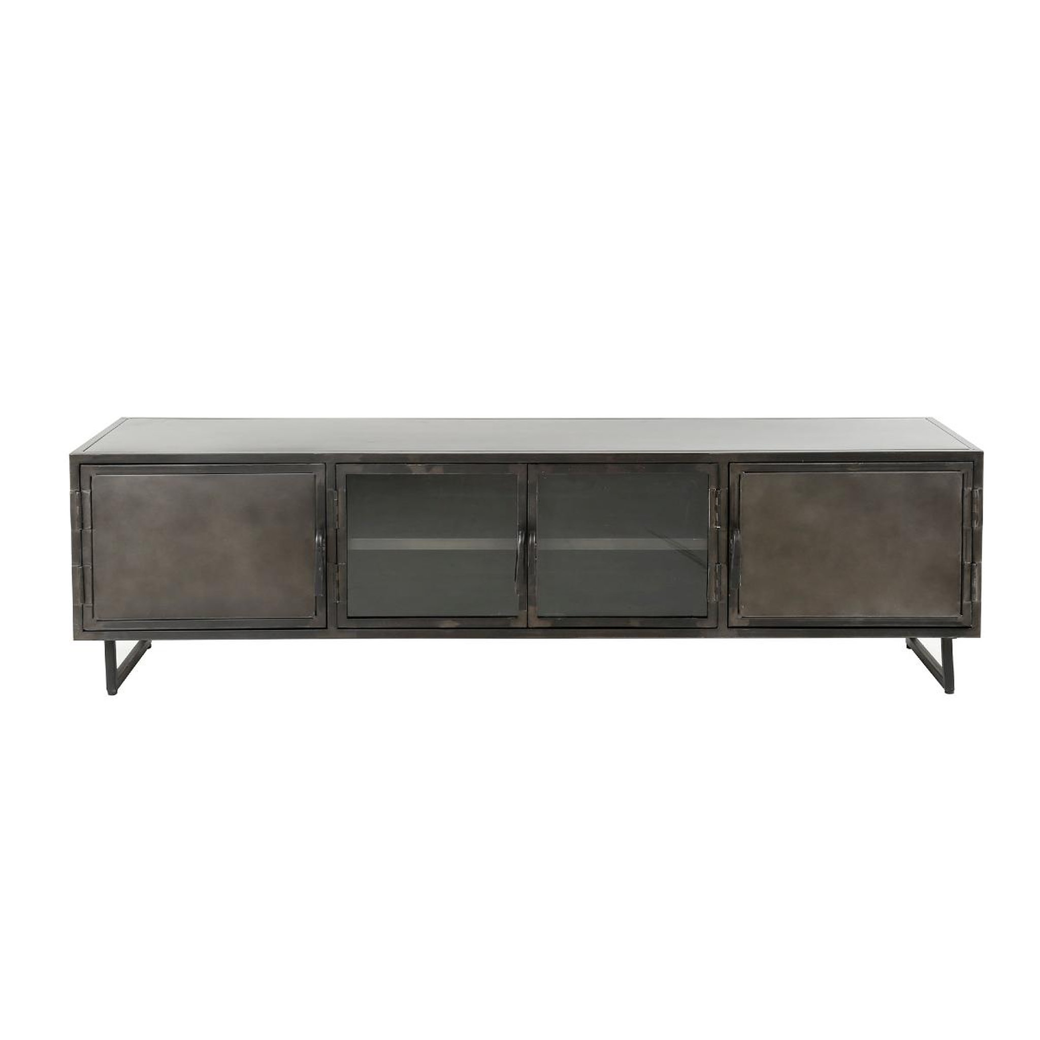 JLC KREATION Meuble tv industriel en métal 180cm iron