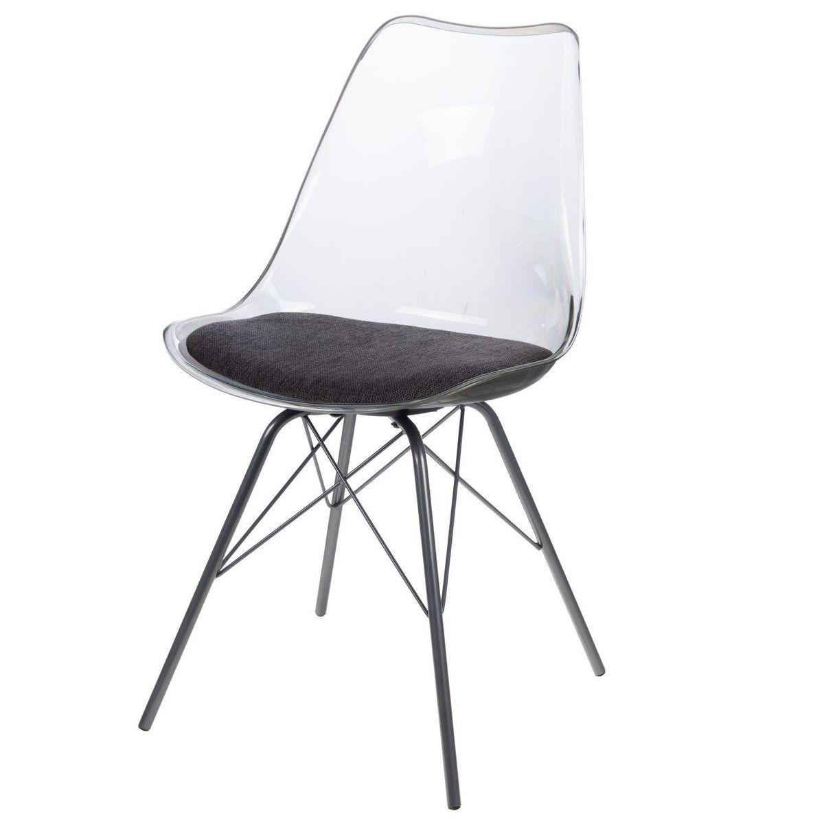 Amadeus Lot de 4 chaises Diane avec coussin d'assise