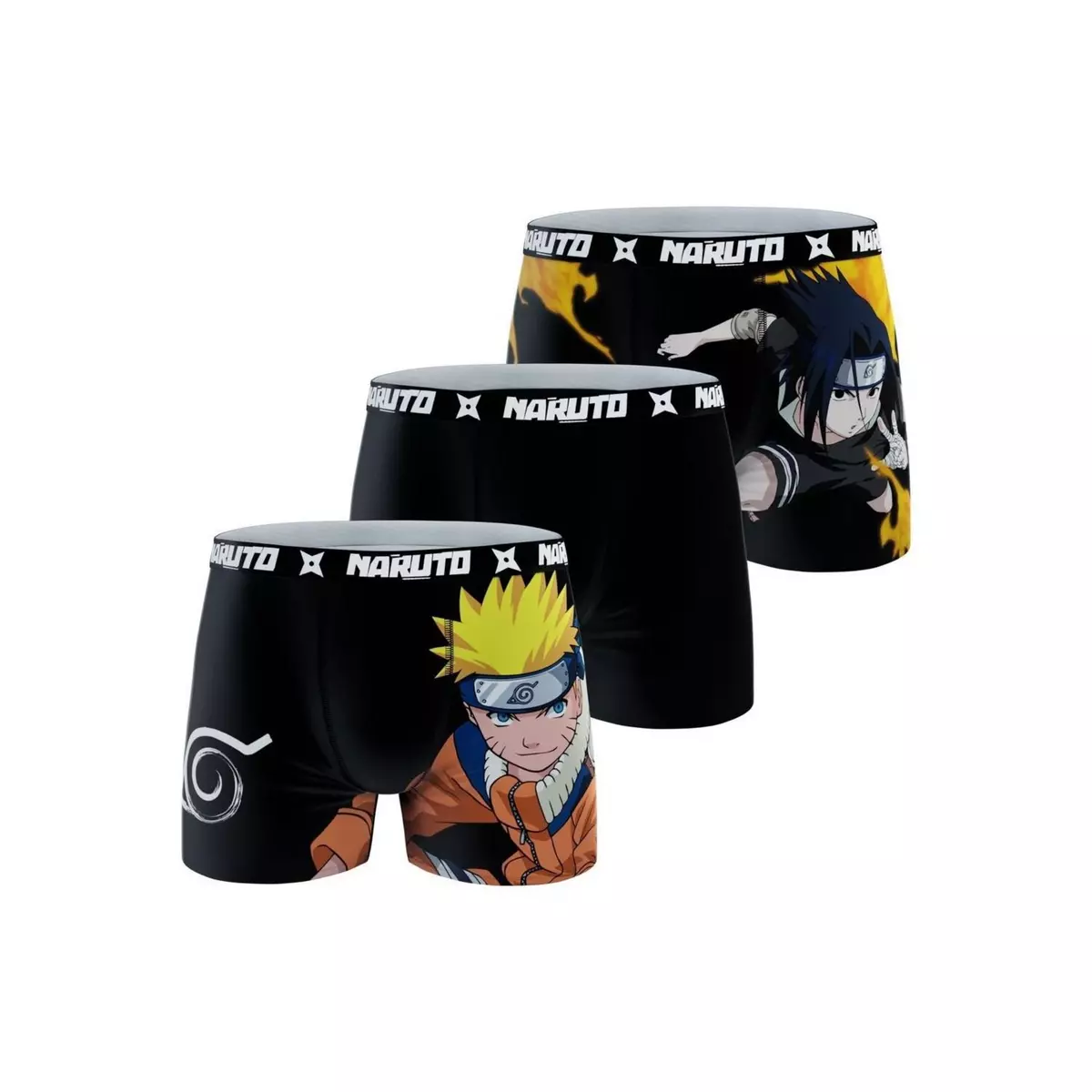 NARUTO Lot de 3 Boxers garçon Naruto