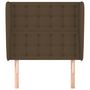 Voir la diapositive 3 : VIDAXL Tete de lit avec oreilles Marron fonce 83x23x118/128 cm Tissu