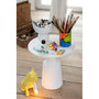 Voir la diapositive 4 : Paris Prix Table d'Appoint Design Rond  Brenda  46cm Blanc
