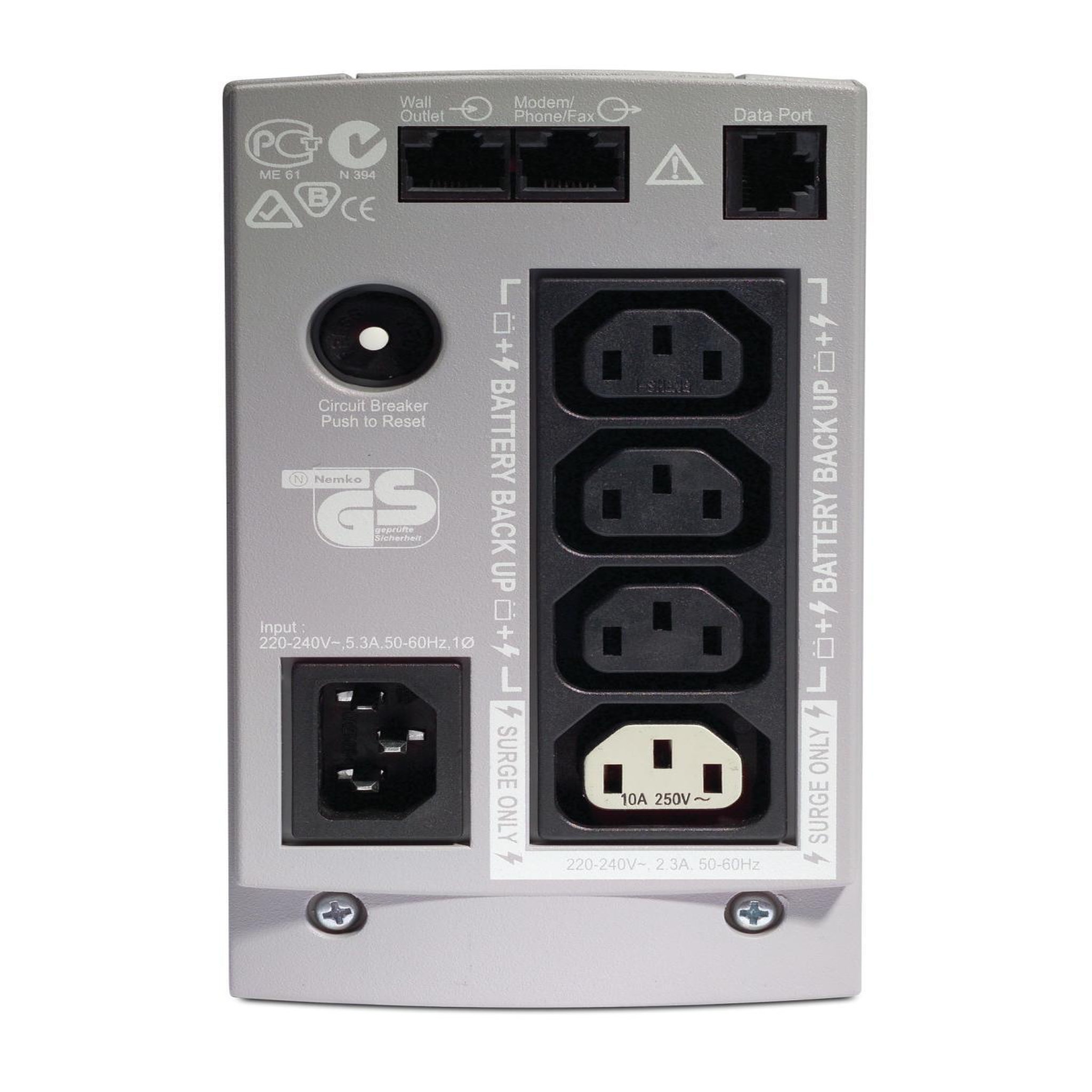 Voir la diapositive 3 : APC Onduleur APC Back UPS BK350EI - 210 Watts