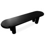 Voir la diapositive 3 : Paris Prix Table Basse Ovale  Emory  160cm Noir