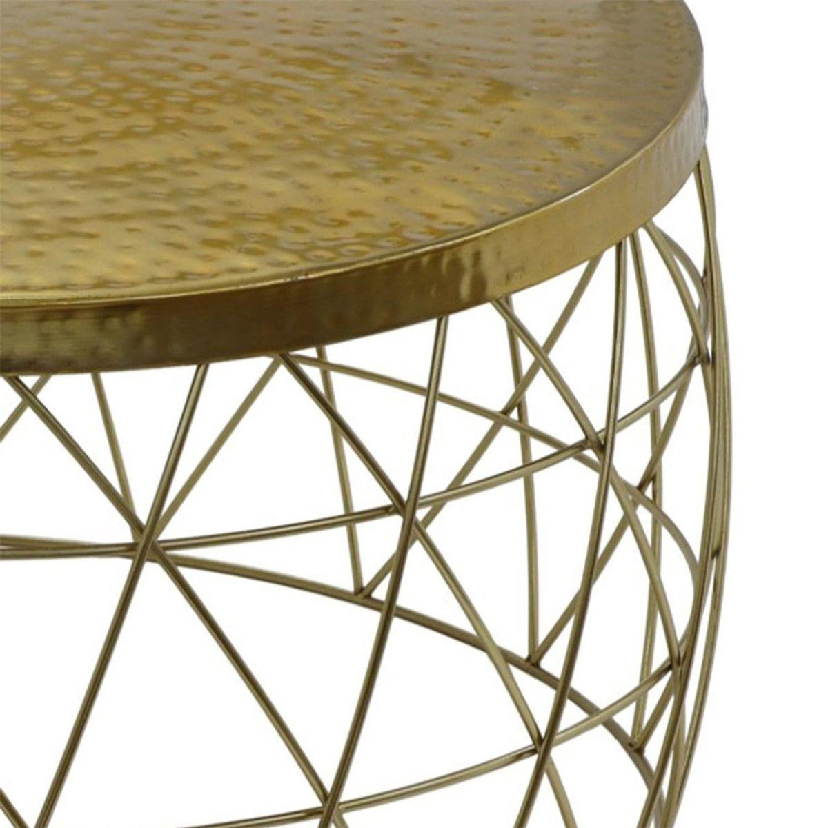 Paris Prix Table Basse Ronde Métal  Mora  73cm Or