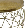 Voir la diapositive 3 : Paris Prix Table Basse Ronde Métal  Mora  73cm Or