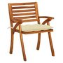 Voir la diapositive 4 : VIDAXL Chaises de jardin avec coussins lot de 8 Bois d'acacia solide