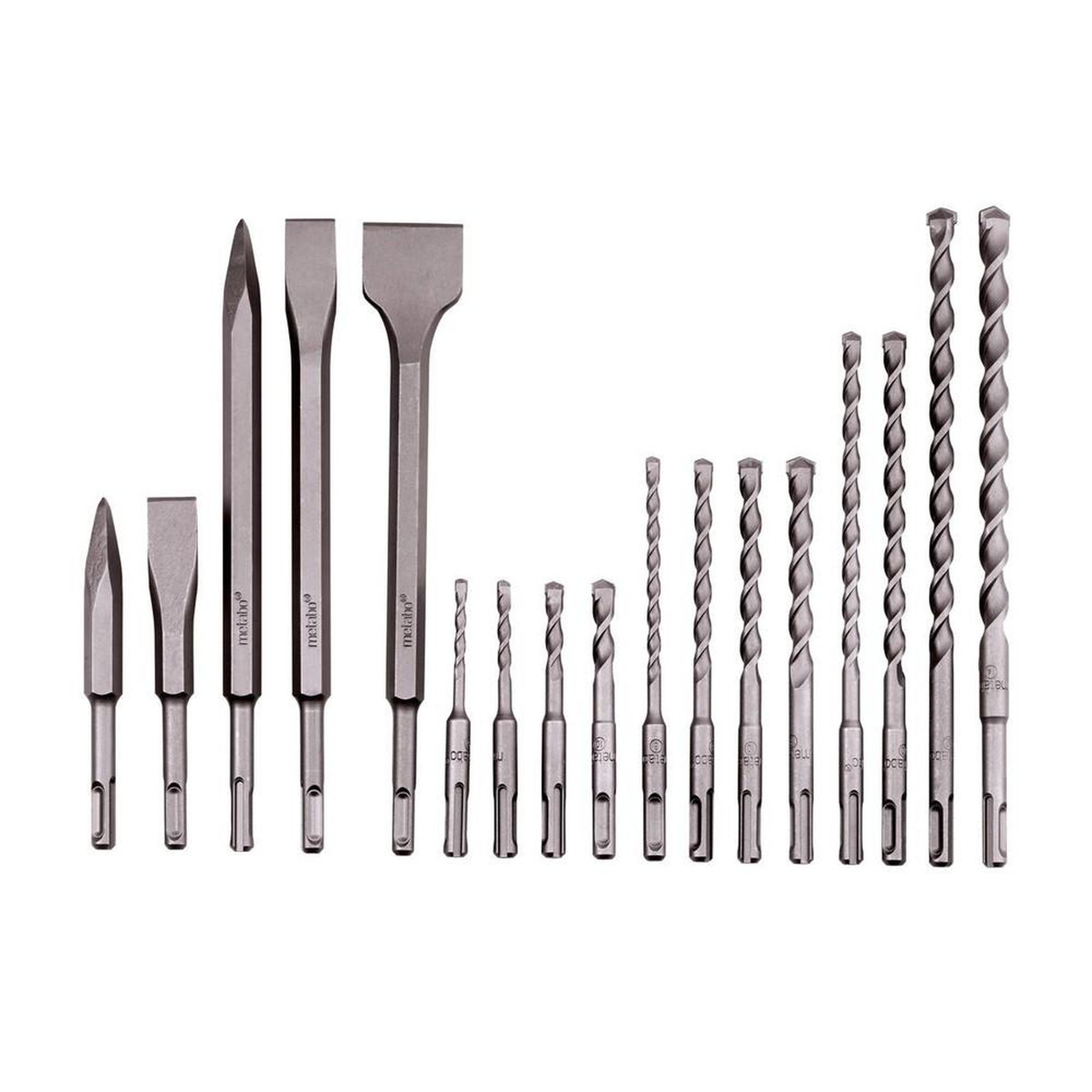 METABO SAS Coffret alu 17 Forets/Burins SDS-Plus SP