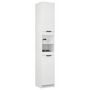 Voir la diapositive 5 : VIDAXL Armoire de salle de bain blanc 32x34x188,5 cm bois d'ingenierie