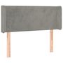 Voir la diapositive 3 : VIDAXL Tete de lit a LED Gris clair 83x16x78/88 cm Velours