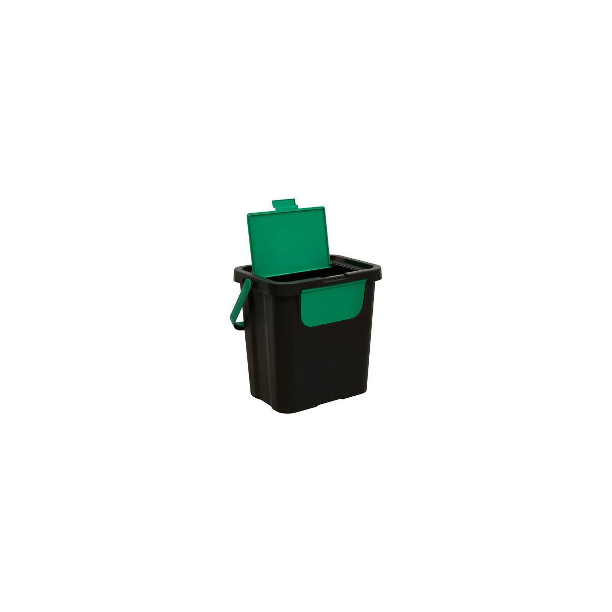 Voir la diapositive 5 : FIVE Poubelle de tri 3 bacs empilables  recycle  24l noir