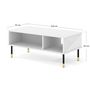 Voir la diapositive 4 : BEST MOBILIER Kirua - table basse - 110 cm