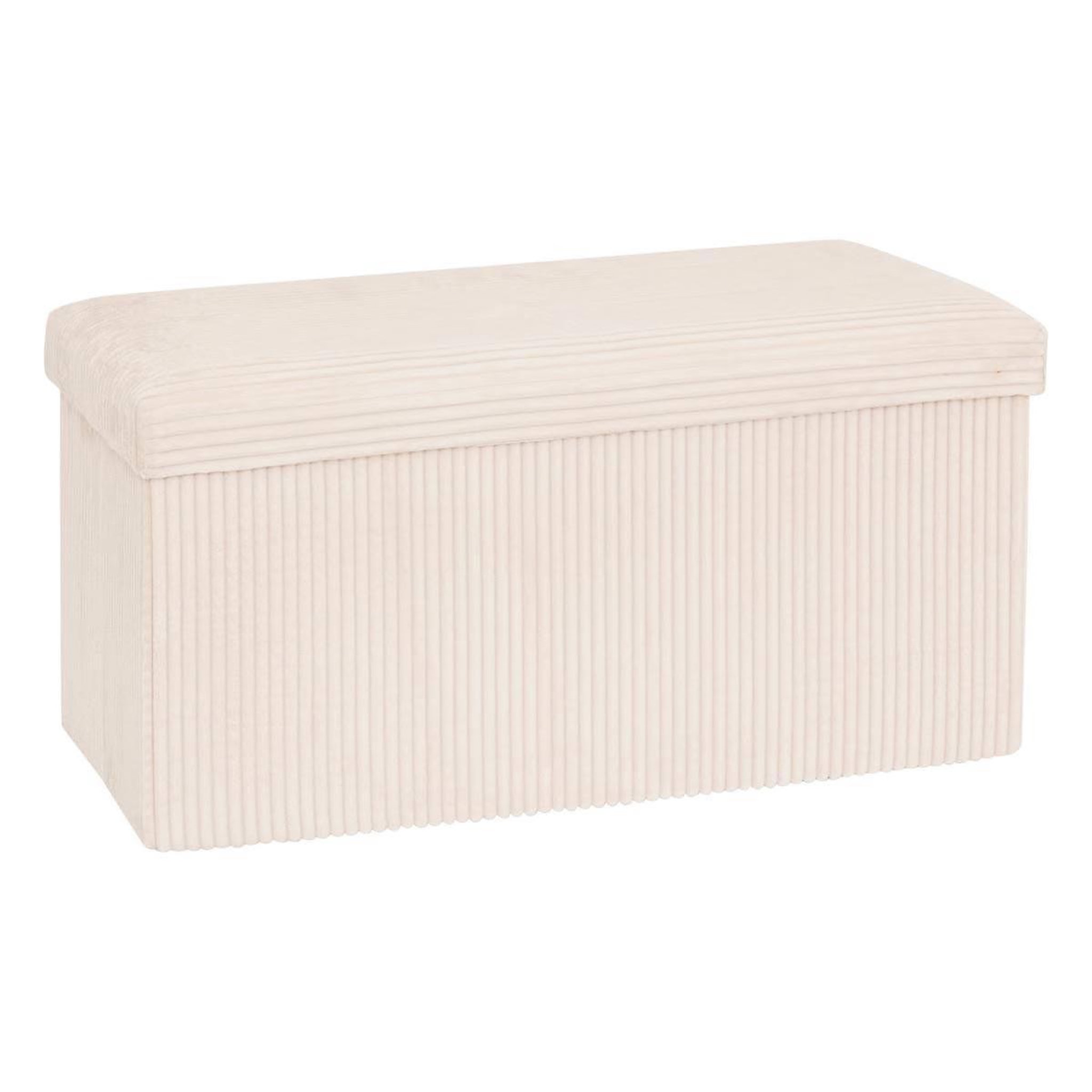ATMOSPHERA Banquette coffre pliable  arum  76cm ivoire