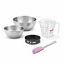 Voir la diapositive 1 : ZENKER Set de 5 ustensiles de pâtisserie moule à gâteaux bols spatule et verre doseur Spécial mini Spécial mini Zenker  Spécial mini