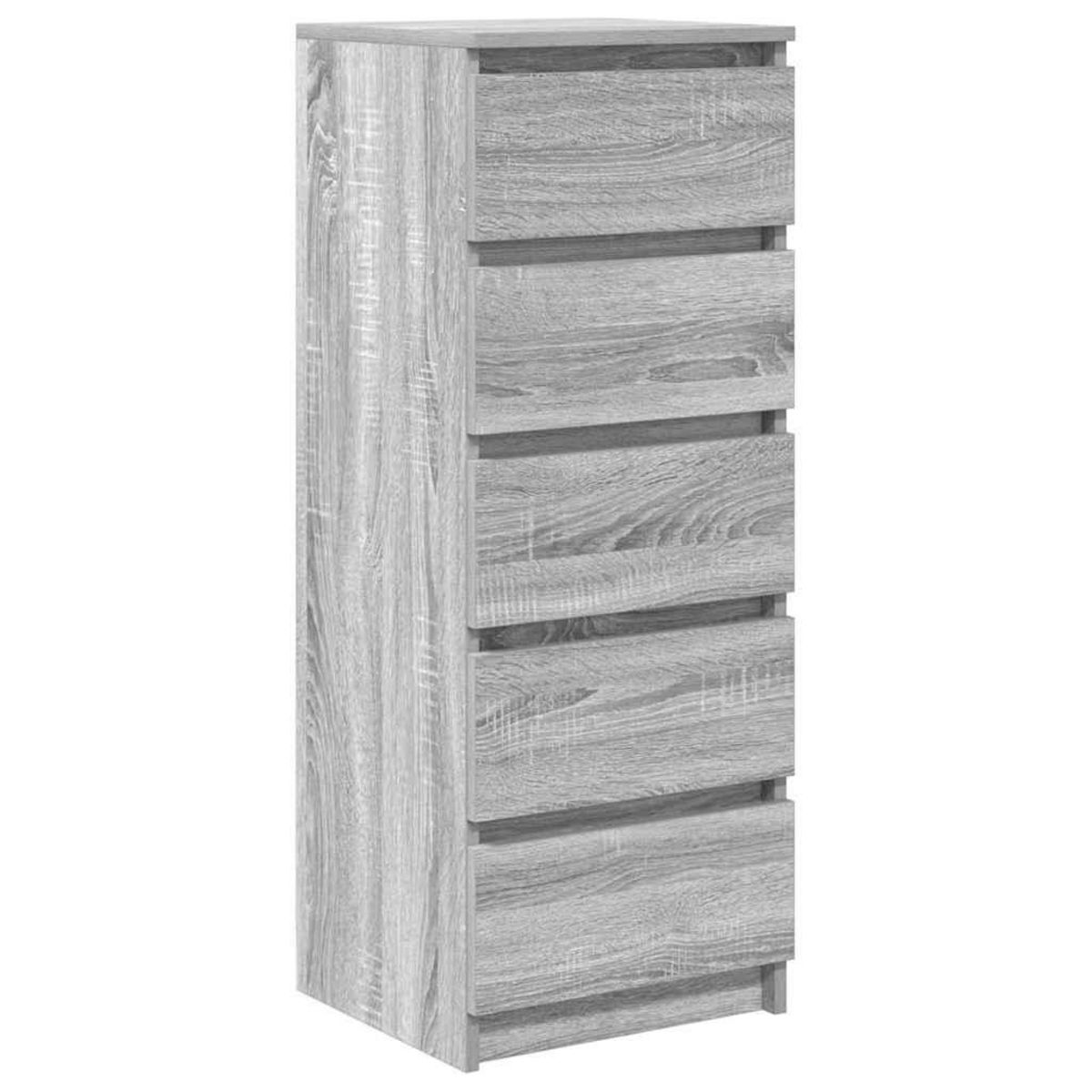 VIDAXL Buffet avec tiroirs sonoma gris 37,5x35x99 cm bois d'ingenierie