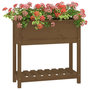 Voir la diapositive 4 : VIDAXL Jardiniere avec etagere Marron miel 82,5x34,5x81 cm Bois de pin