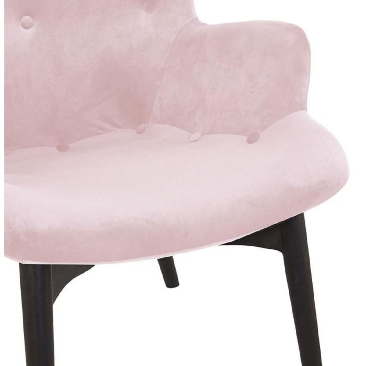 Paris Prix Fauteuil Design en Velours  Mapelo  93cm Rose