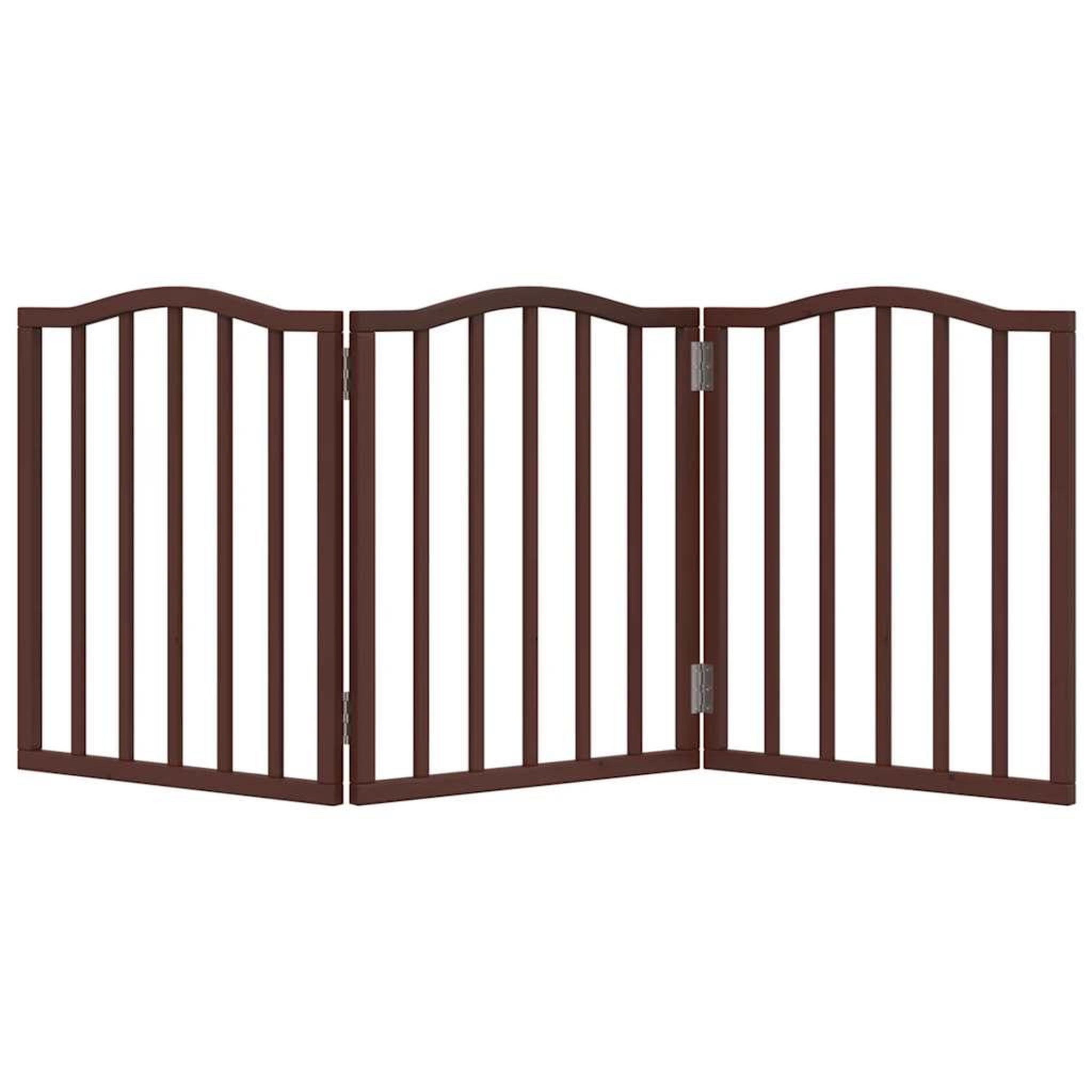 Voir la diapositive 4 : VIDAXL Barriere pour chien pliable 3 panneaux 150 cm bois de peuplier