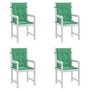 Voir la diapositive 4 : VIDAXL Coussins de chaise de jardin a dossier bas lot de 4 vert