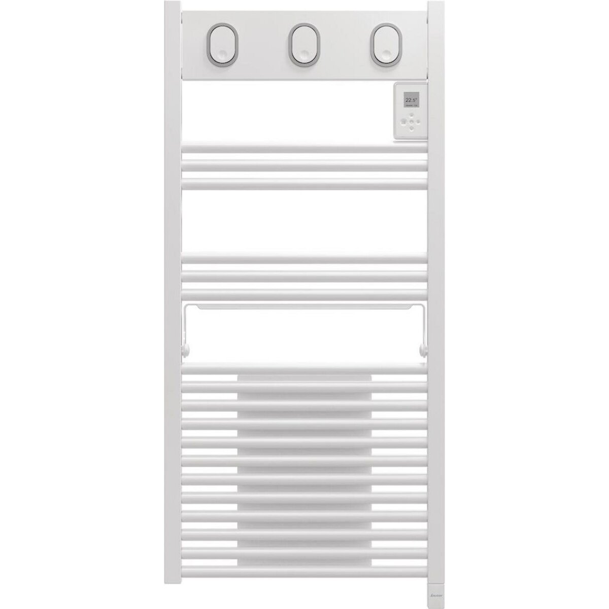 Sauter Sèche-serviettes électrique soufflant – MARAPI TACTILE BLANC - 1500 W + soufflerie 1000 W – Inertie fluide – Programmable – Écran digital