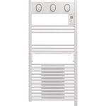 Sauter Sèche-serviettes électrique soufflant – MARAPI TACTILE BLANC - 1500 W + soufflerie 1000 W – Inertie fluide – Programmable – Écran digital