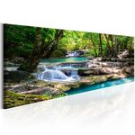 Paris Prix Tableau Imprimé  Nature : Forest Waterfall. Coloris disponibles : Multicolore