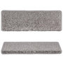 Voir la diapositive 4 : VIDAXL Tapis d'escalier 15 pcs 65x21x4 cm Gris