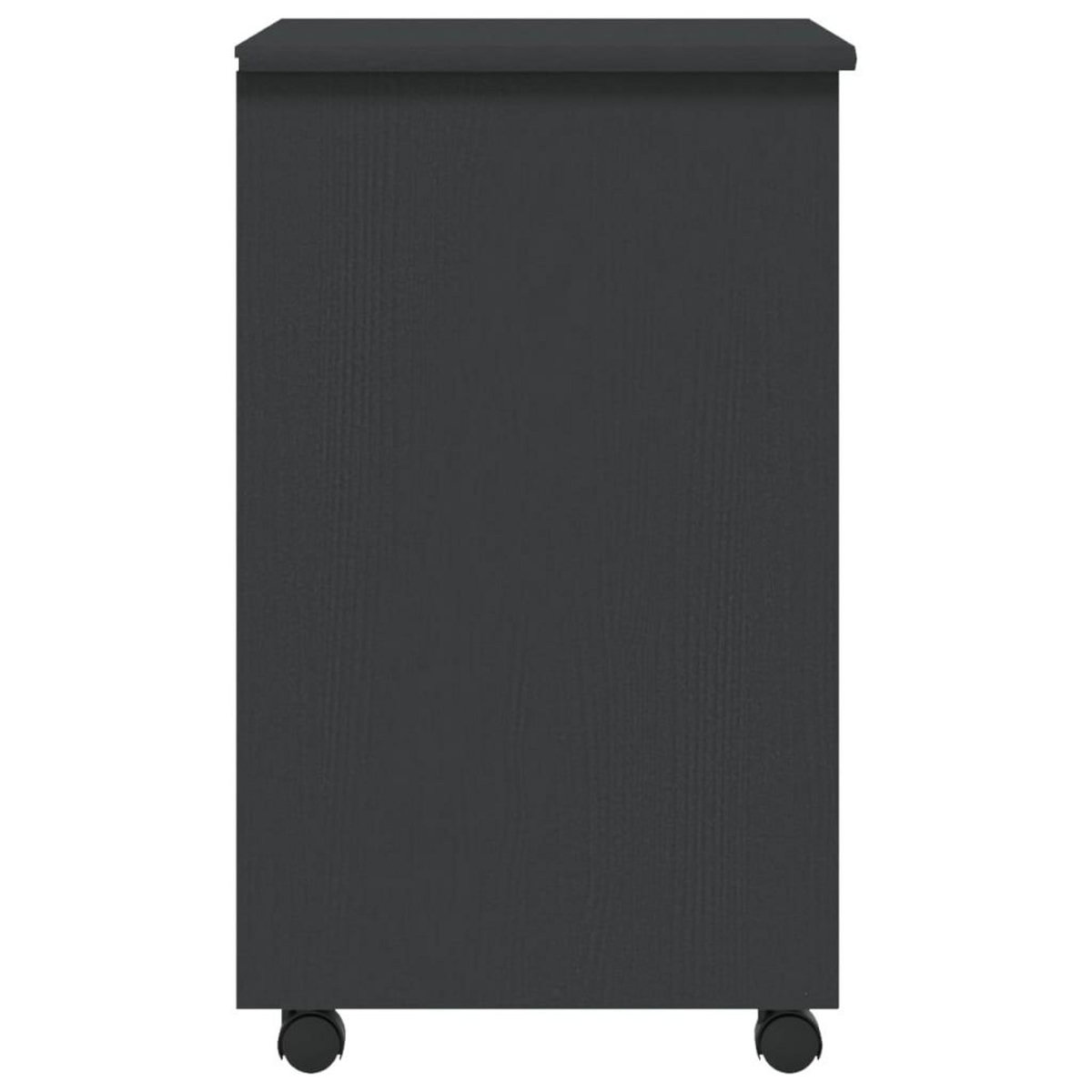 VIDAXL Armoire roulante avec tiroirs MOSS gris bois de pin solide