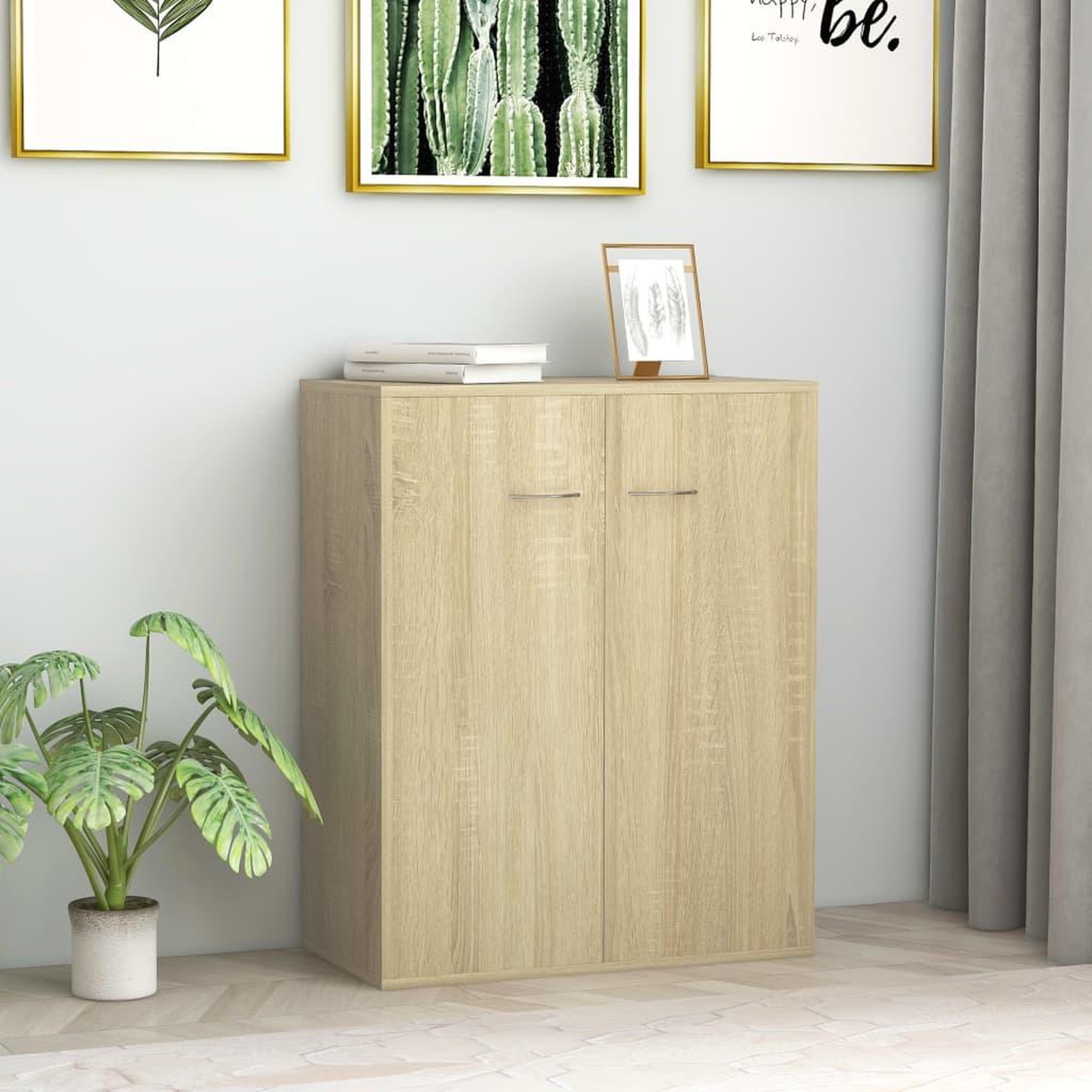 Voir la diapositive 1 : VIDAXL Buffet Chene sonoma 60x30x75 cm Bois d'ingenierie