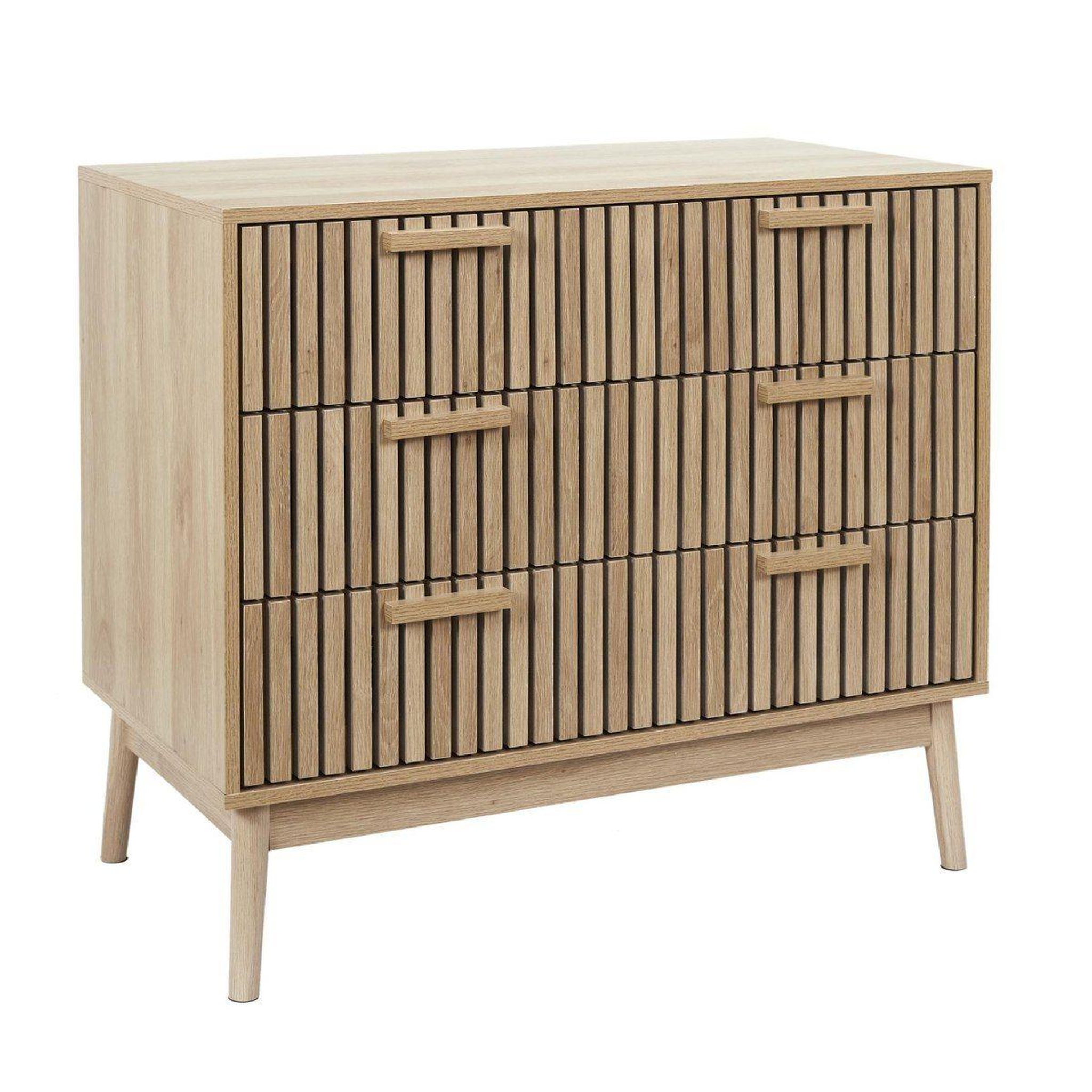 The Home Deco Factory Commode 3 tiroirs  klaus  90cm marron