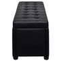 Voir la diapositive 5 : VIDAXL Pouf de rangement Cuir synthetique Noir