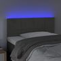 Voir la diapositive 3 : VIDAXL Tete de lit a LED Gris fonce 80x5x78/88 cm Velours
