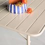 Voir la diapositive 4 : SWEEEK Table de jardin pliante métal 6 places, Amelia 141,2 x 80 x 72,5cm