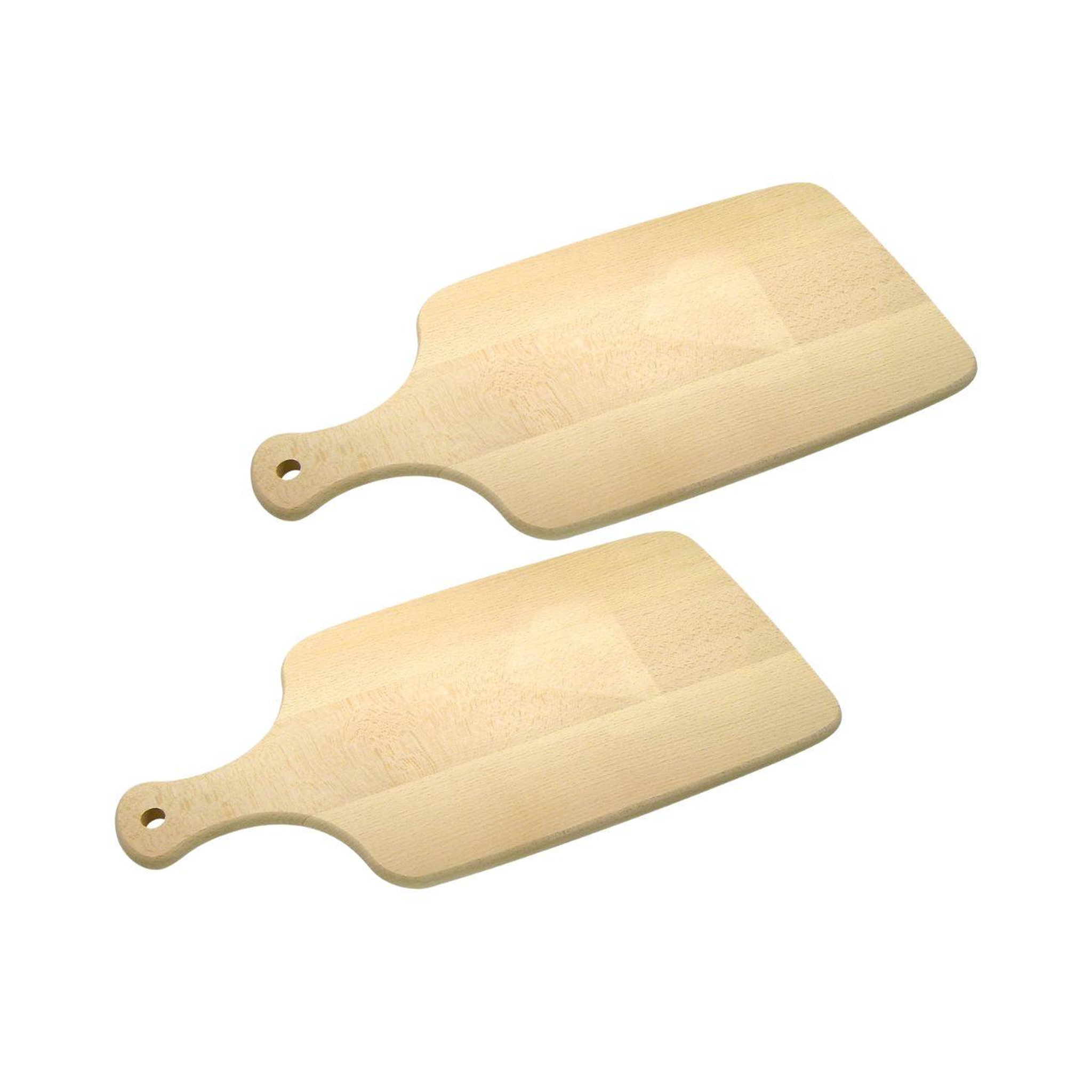 Fackelmann Ensemble de 2 planches à découper en bois 38 x 18 cm fackelmann wood edition
