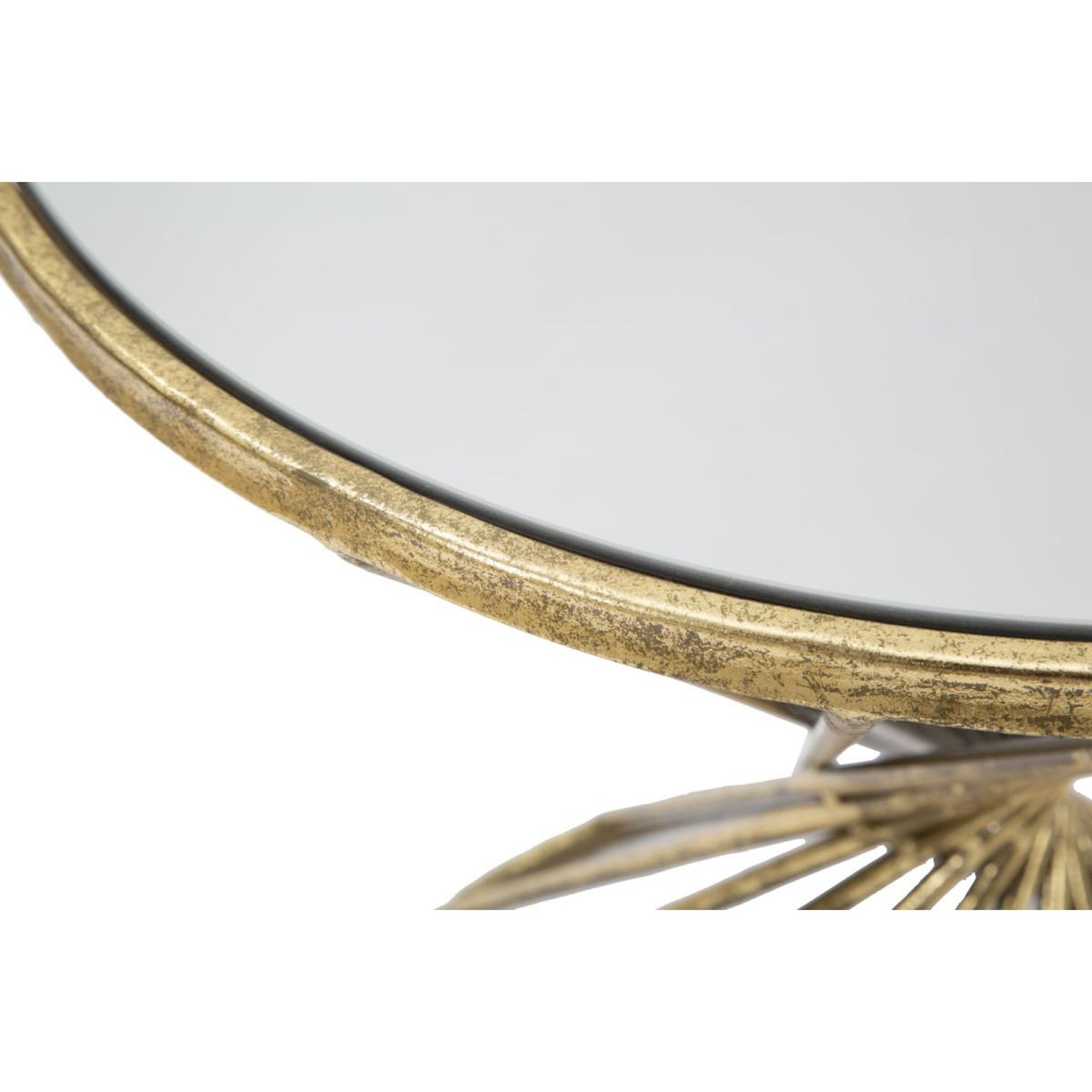 Voir la diapositive 6 : Paris Prix Table d'Appoint Design  Hypnose  50cm Or